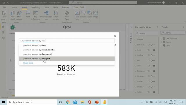 Artificial Intelligence (AI) Visuals in Power BI смотреть онлайн