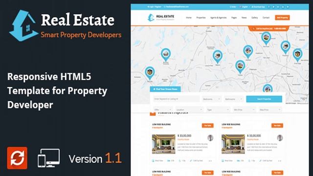 Real Estate - Property Developers HTML5 Template | Themeforest Website Templates And Themes