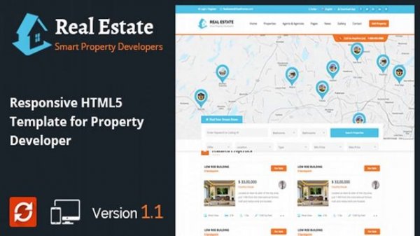Real Estate - Property Developers HTML5 Template | Themeforest Website Templates and Themes