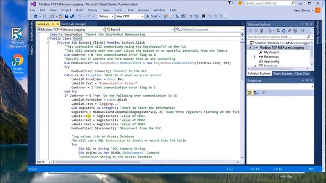 Modbus TCP Data Logging to Database смотреть онлайн