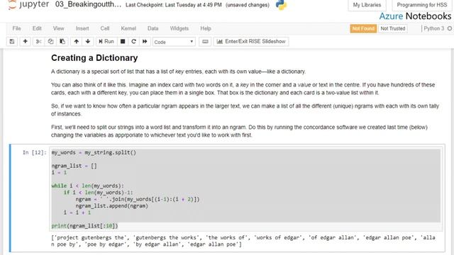 Breaking out the Dictionary: Programming (Python) for the Humanities and Social Sciences, Workshop смотреть онлайн