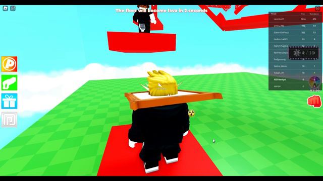 обзор игры пол это лава в роблоксе мое первое видео