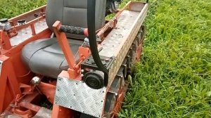 самодельный бортоповоротный мини вездеход. тэстдрайв с одной гусянкой