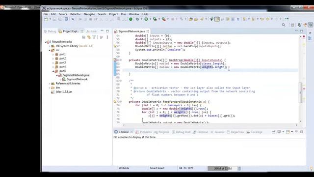 Нейронные сети в Java. Реализация Back Propagation смотреть онлайн