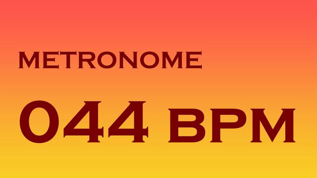 METRONOME 044 BPM 4K смотреть онлайн