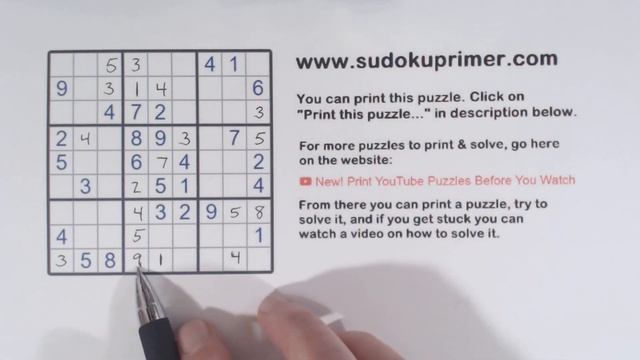 Sudoku Primer 331 - Subscriber Request - Hard Puzzle смотреть онлайн