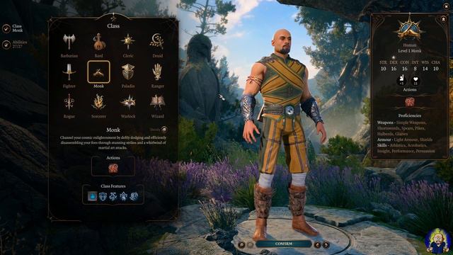 Baldur's Gate 3 Monk Build Guide - Early Game Utility Monk Build смотреть онлайн
