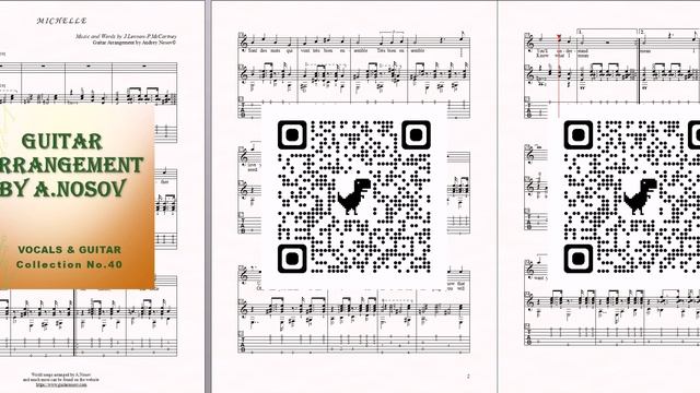 Michelle (J.Lennon-P.McCartney) Ноты для вокала и гитары смотреть онлайн