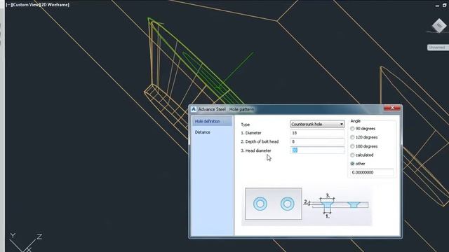 Autodesk Advance Steel - Plate Processing - Countersunk Hole смотреть онлайн