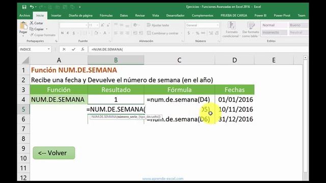 Funcion NUM DE SEMANA смотреть онлайн