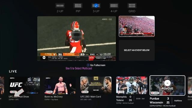 Use Split Screen To Watch Your College Games on ESPN смотреть онлайн