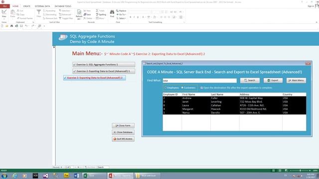 Access VBA Excel Automation [Preview] - Advanced Search and Export to Excel Spreadsheet смотреть онлайн