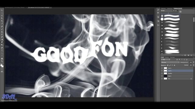 Speed Art#2 - GoodFon надпись в дыму смотреть онлайн