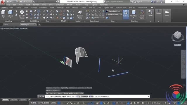 Autodesk AutoCAD: How to use Mesh Edge Command in Autodesk AutoCAD смотреть онлайн