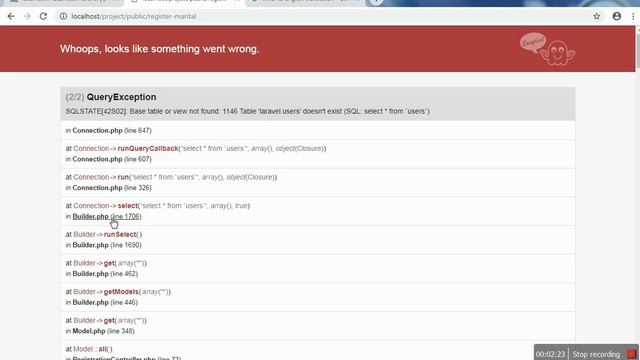 How to Solve This Error SQLSTATE[HY000] [1049] Unknown Database in Laravel смотреть онлайн