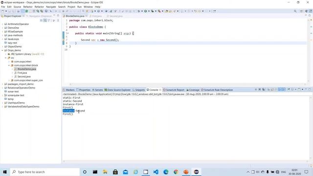 26.Java Tutorial:Inheritance - Static Block, Instance block and Constructor in Java|Zest Prime смотреть онлайн