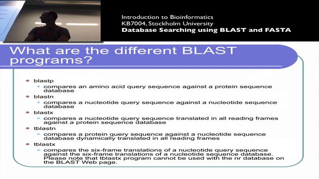 Database searching using BLAST and FASTA смотреть онлайн