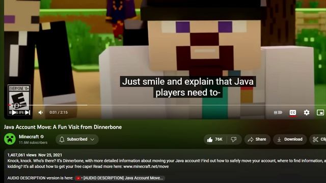 RIP to all Java Mojang accounts in 3...2...1... смотреть онлайн