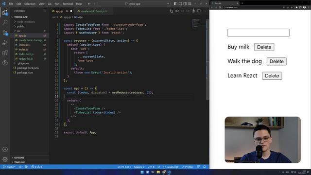 Reducers and the useReducer Hook - Introduction to React #11 смотреть онлайн