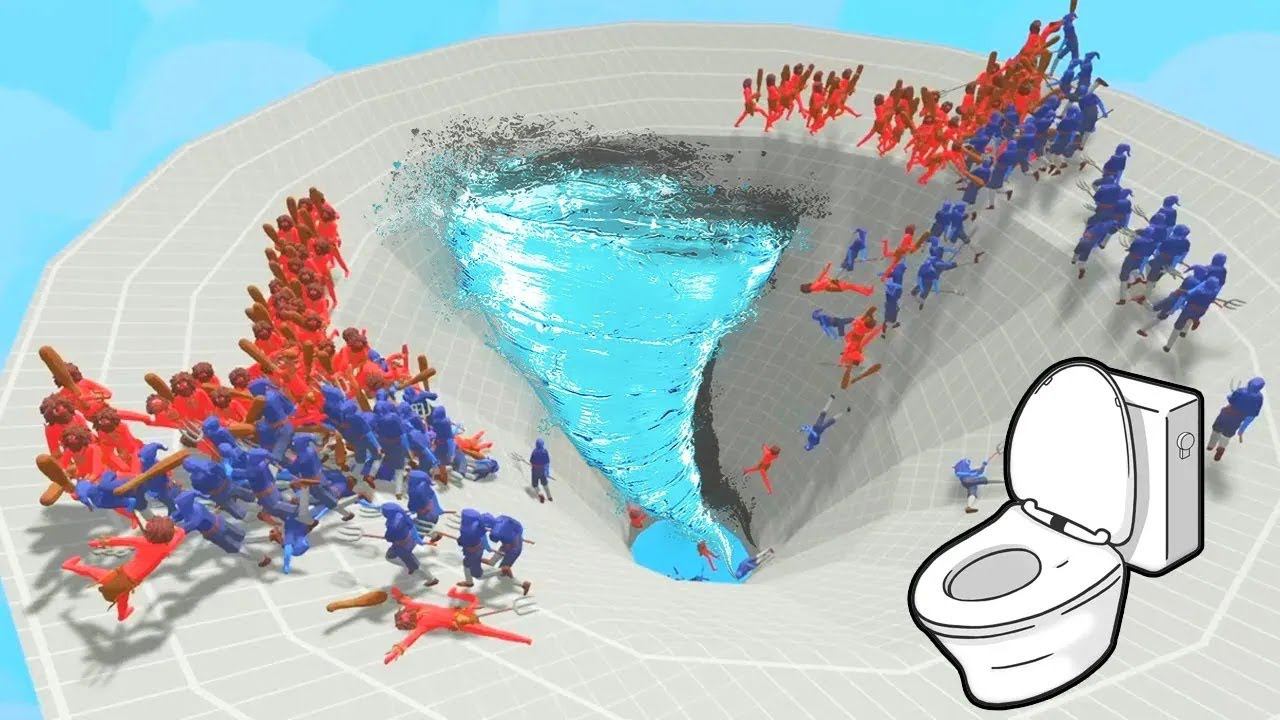 100x MELEE vs 100x MELEE in HOLE | TABS - Totally Accurate Battle Simulator смотреть онлайн