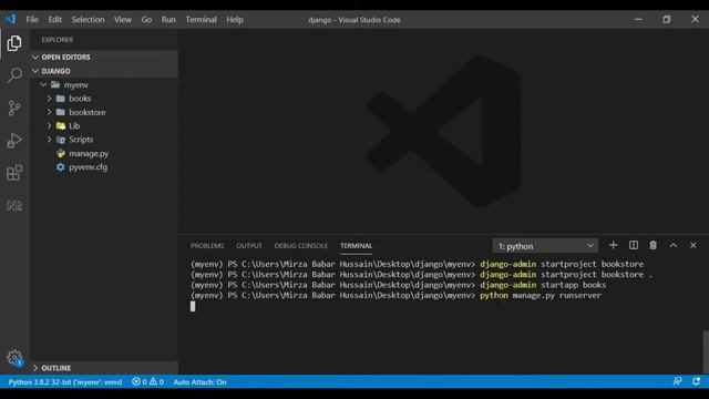 Python Django Tutorial in hindi / urdu | How to run server in Django смотреть онлайн