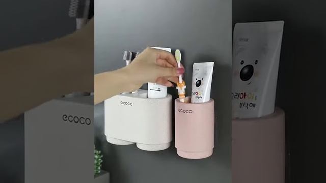 Держатель для зубных щеток двойной из эко пластика ЕСОСО смотреть онлайн