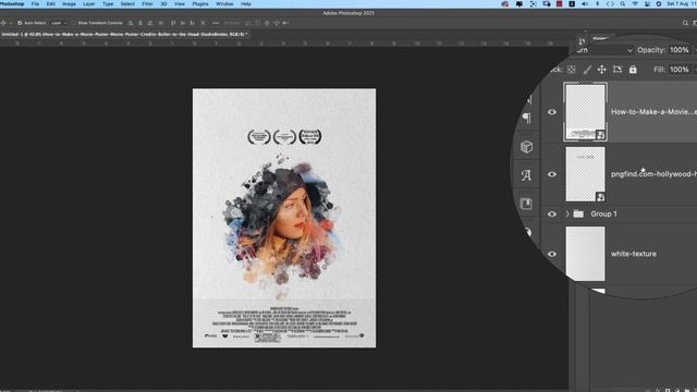 Photoshop cc Tutorial: Creative Movie Poster Design смотреть онлайн