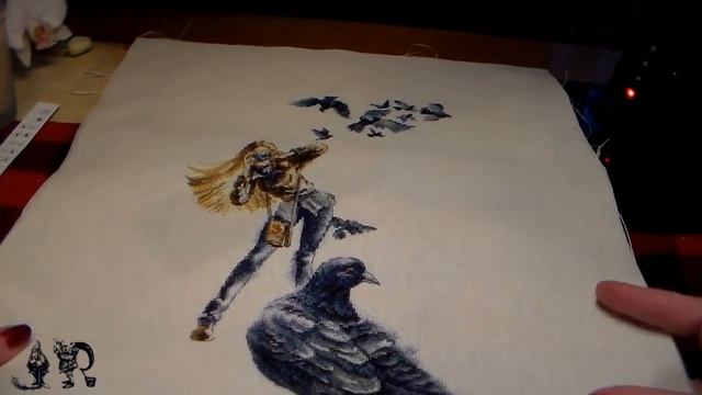 ГОТОВАЯ ВЫШИВКА*ГОЛУБИ*от фирмы РТО+Инфо*Голуби-герои*#вышивка #crossstitch