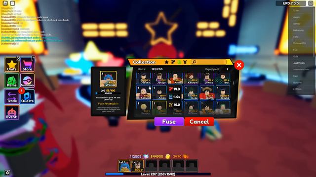 NEW FASTEST METHOD TO LEVEL UP UNITS IN ANIME ADVENTURES! смотреть онлайн