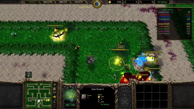 Warcraft 3 Green TD V36.0 - A bug in the game can kill you смотреть онлайн