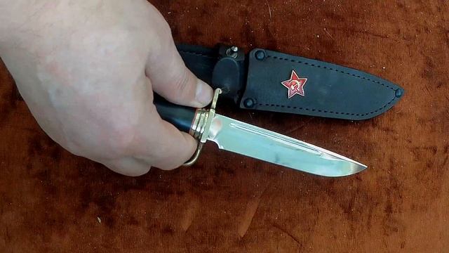 Нож "Финка НКВД" (сталь 95х18,черный граб) в2 https://korenok.ru смотреть онлайн