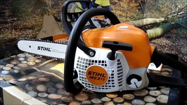 Обзор бензопилы STIHL MS 211. Немного о двигателе 2-MIX смотреть онлайн