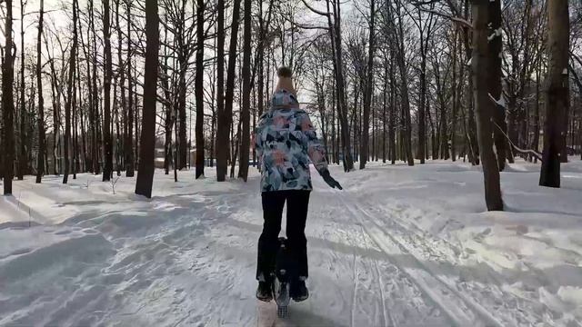 Балерина на моноколесе зимой смотреть онлайн