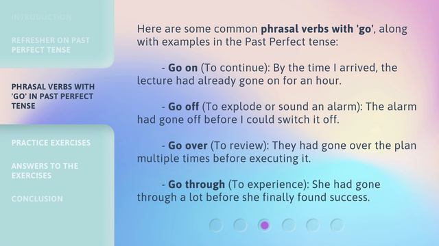 Mastering Past Perfect Tense with 'Go' Phrasal Verbs смотреть онлайн