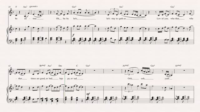 Tenor Sax - Let's Stay Together - Al Green Sheet Music, Chords, & Vocals смотреть онлайн