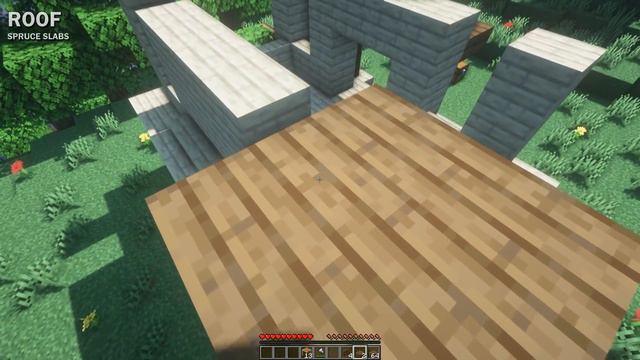 Майнкрафт (Minecraft) - Простое руководство по созданию стартового дома из березы смотреть онлайн