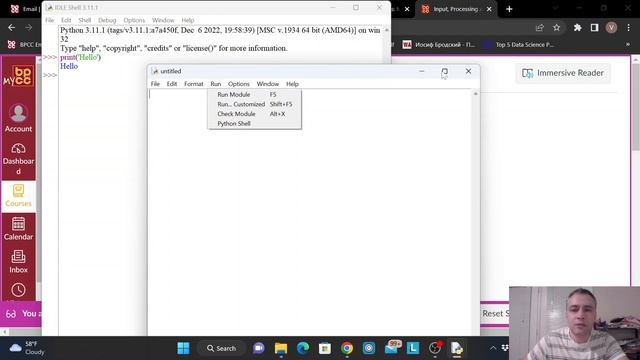 Install Python and use IDLE for your first homework смотреть онлайн