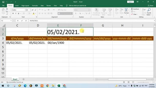 date formula in excel | how to date format change in excel (dd/mm/yyyy) to (mm/dd/yyyy) смотреть онлайн