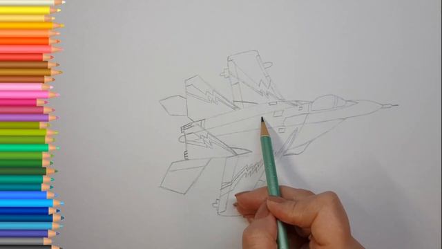 Как нарисовать Военный Самолет смотреть онлайн