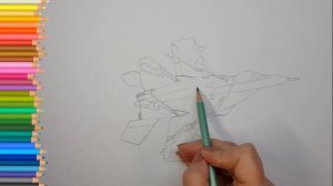 Как нарисовать Военный Самолет
