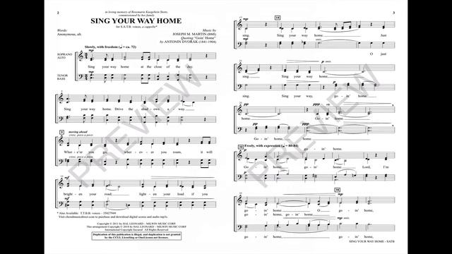 SING YOUR WAY HOME (SATB Choir) - Joseph M. Martin смотреть онлайн