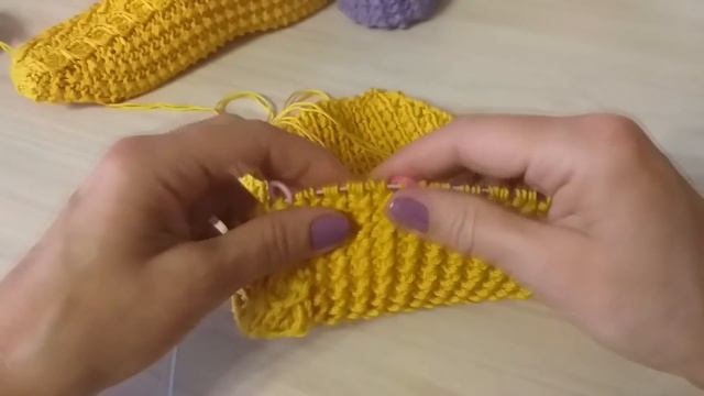 Домашние следки мой способ вязания. Вяжем вместе. смотреть онлайн