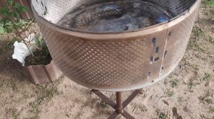 Мангал из барабана стиральной машины