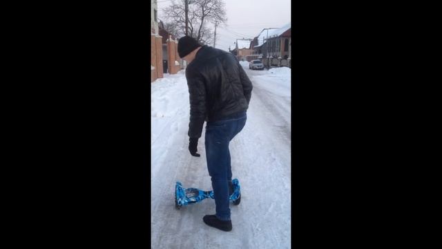 Катание на героскутере зимой! смотреть онлайн