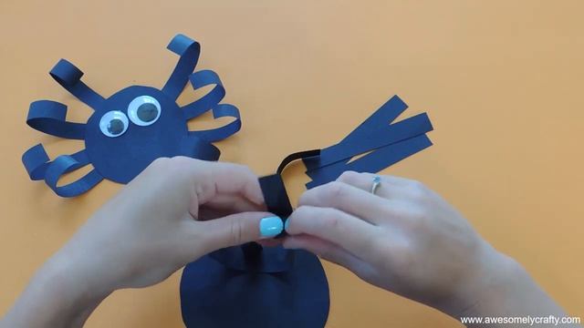 Paper Spider Craft for Halloween | Easy Spider Craft | Halloween Decorations | Easy Kids Crafts смотреть онлайн