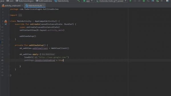 How to create a WebView in Android Studio Tutorial (Kotlin 2023)