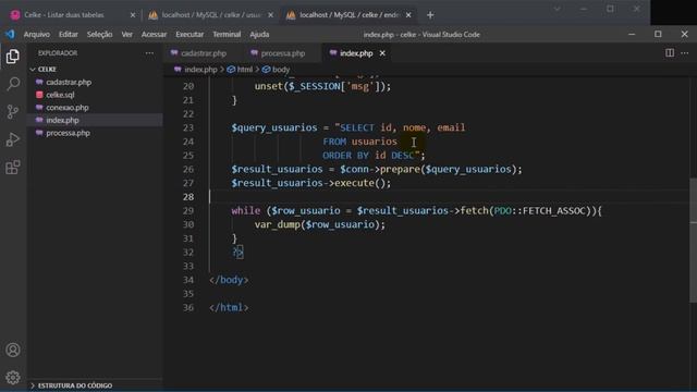 Como listar registros de duas tabelas do banco de dados com PHP смотреть онлайн