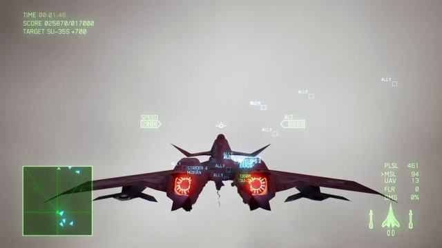 Ace Combat 7: ADF-11F Raven gameplay (Mission 19, Ace, S-rank) смотреть онлайн