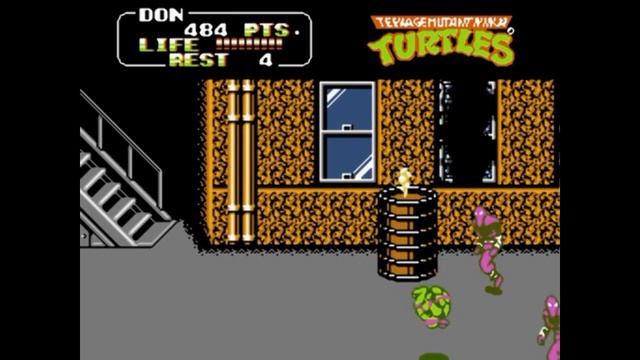 Черепашки ниндзя 2 денди прохождение, NES: Teenage Mutant Ninja Turtles 2 [014] смотреть онлайн