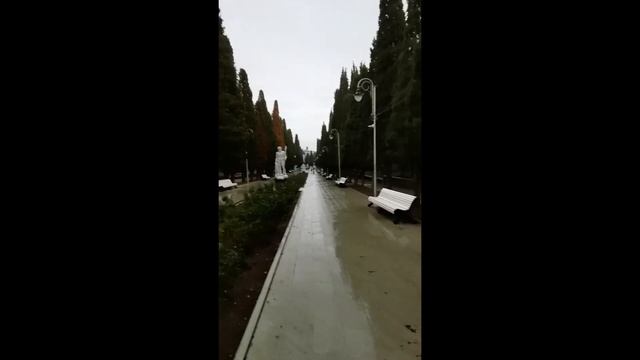 Парк Симеиз и Каштановая аллея в Симеизе (Крым). смотреть онлайн